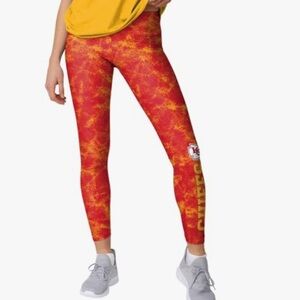 Kansas City Chiefs Red and Yellow Leggings